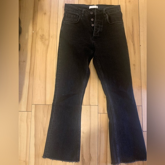 Anine Bing black Lara denim flare jeans - Picture 2 of 6